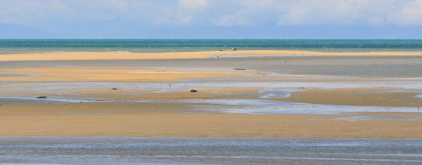 Open stretch of sand